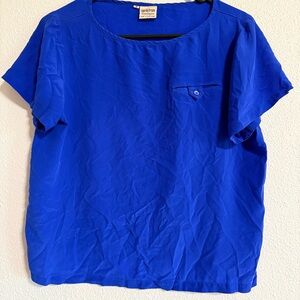 Nordstrom Blue Boxy Short Sleeve T-Shirt
